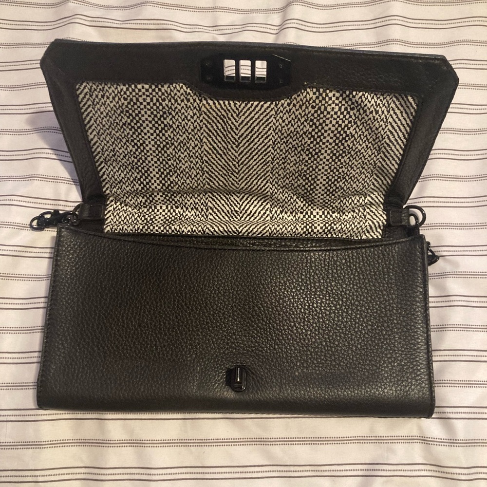 Rebecca Minkoff Black Quilted Love Clutch - Picture 3 of 4